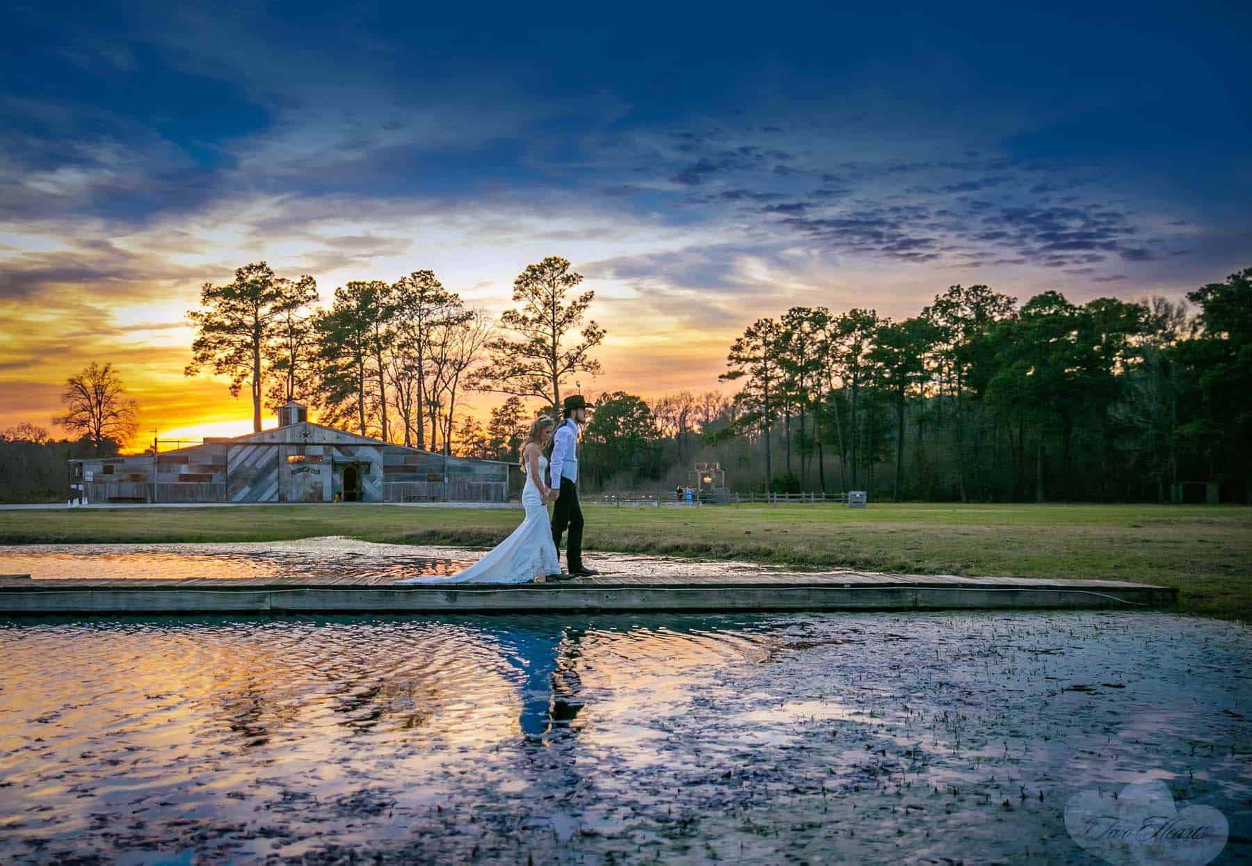 wedding at the barn at four pines ranch