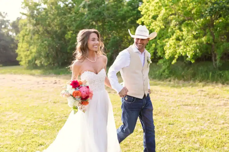 The Barn at Four Pines Ranch Outdoor Sunny Spring Texas Wedding
